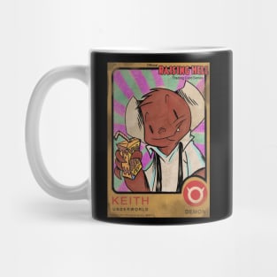 Raising Hell vintage Keith trading card Mug